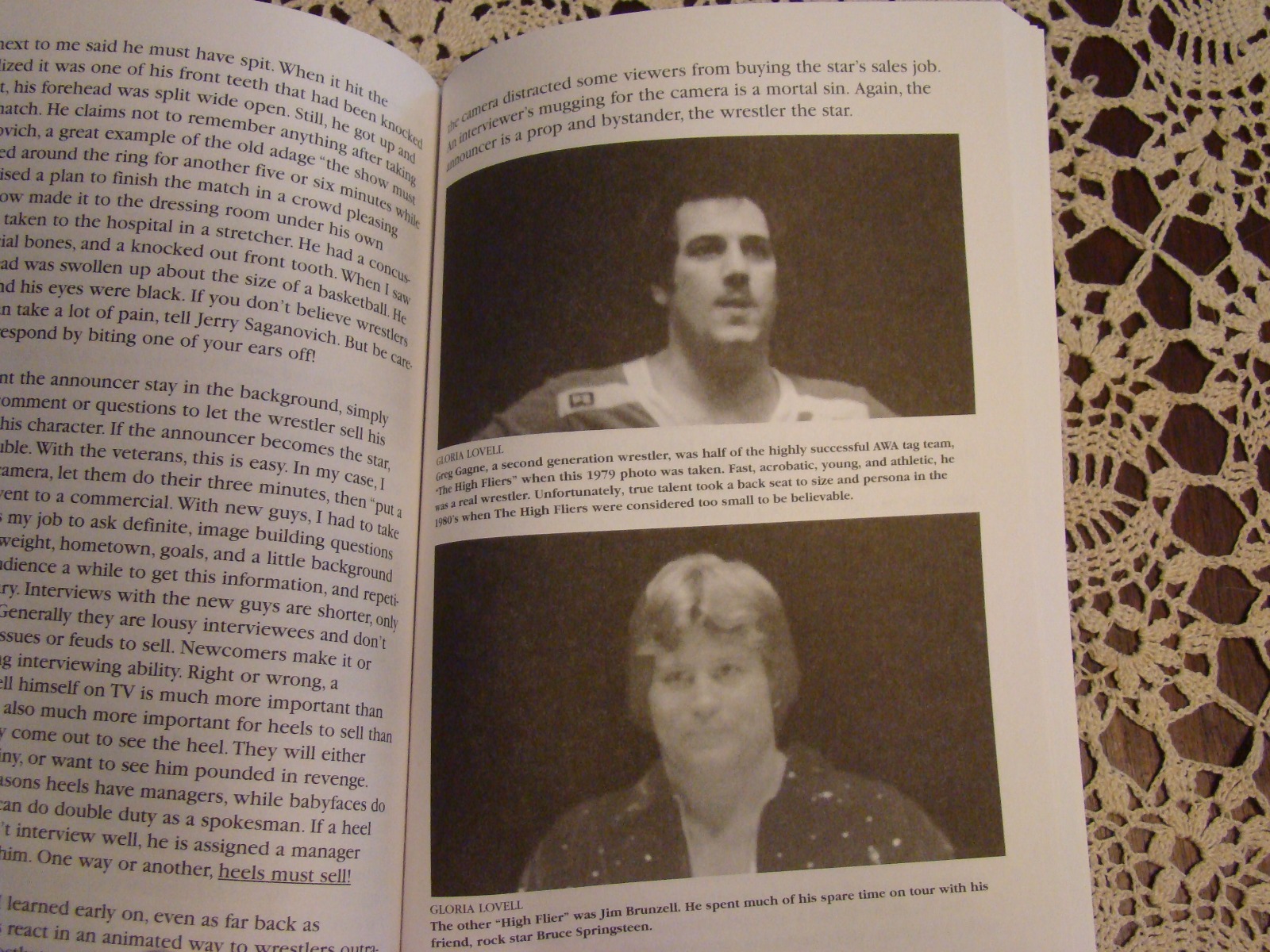 Stranglehold by Larry Nelson AWA ESPN SIGNED vintage pro wrestling book NEW