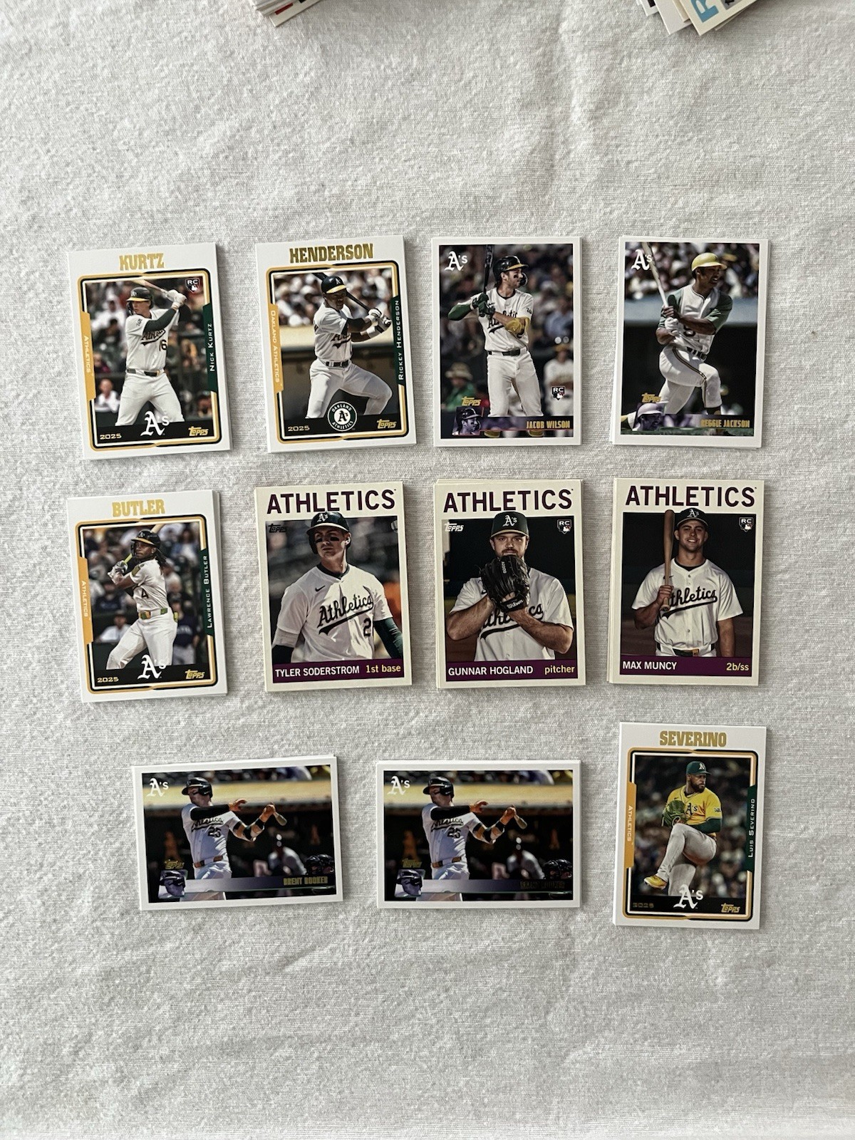 2025 Topps Archives 11-card Team Set Oakland Athletics – Nick Kurtz RC ++++