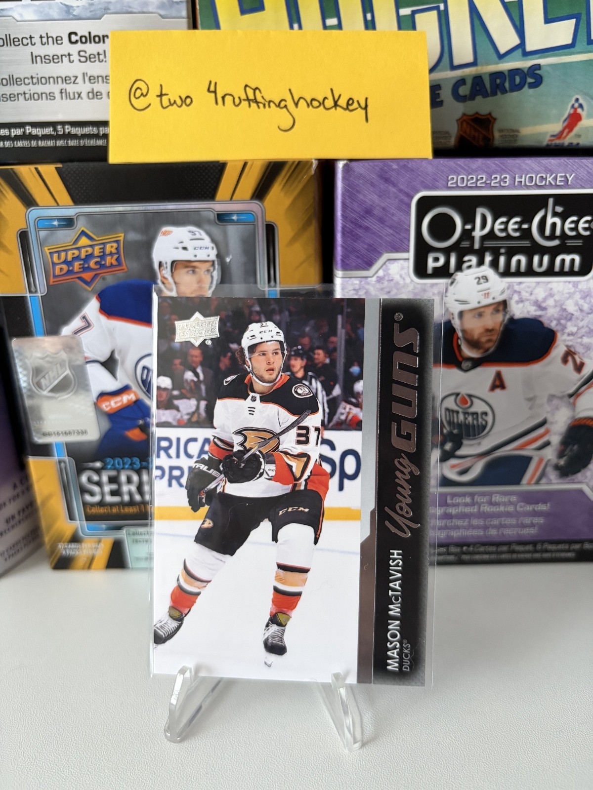#451 Mason McTavish Young Guns 2021-22 Upper Deck RC Anaheim Ducks