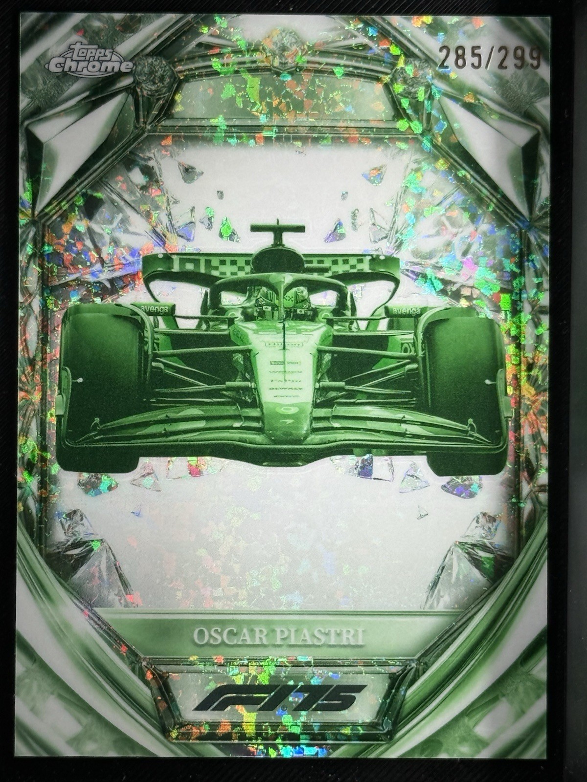 2025 Topps Chrome F1 Oscar Piastri Diamond 75th Anniversary 285/299 #D75-26 XYDK