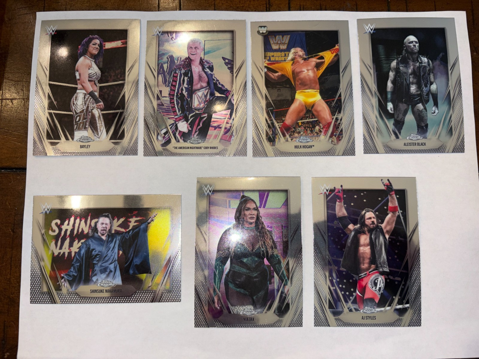 2026 TOPPS CHROME WWE BASE WRESTLING CARDS YOU CHOOSE DISCOUNTS FOR MULT WWF NXT