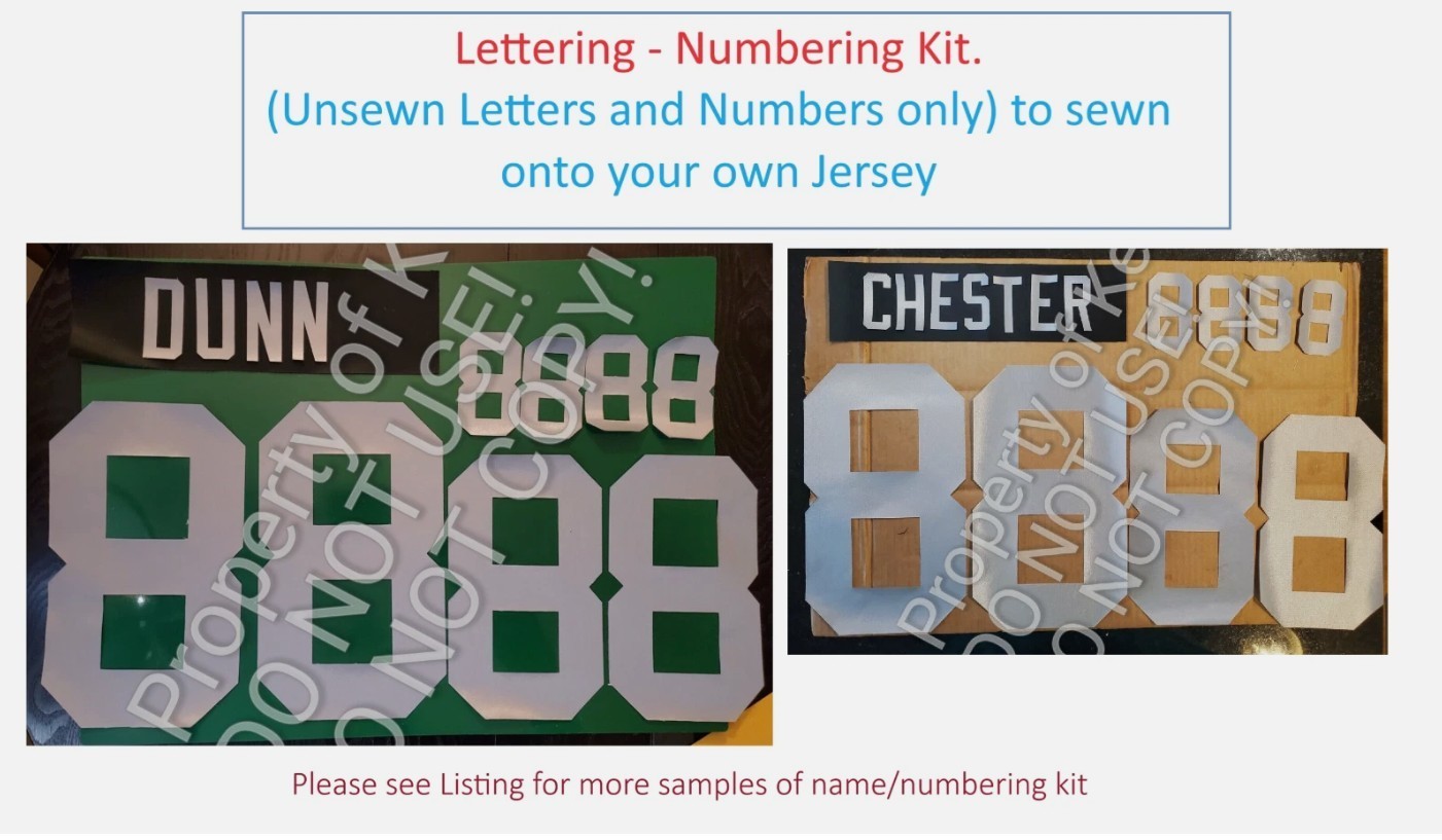 Oakland (Any Team/League) Name Number UNSEWN Kit for FOOTBALL Jersey READ DESC