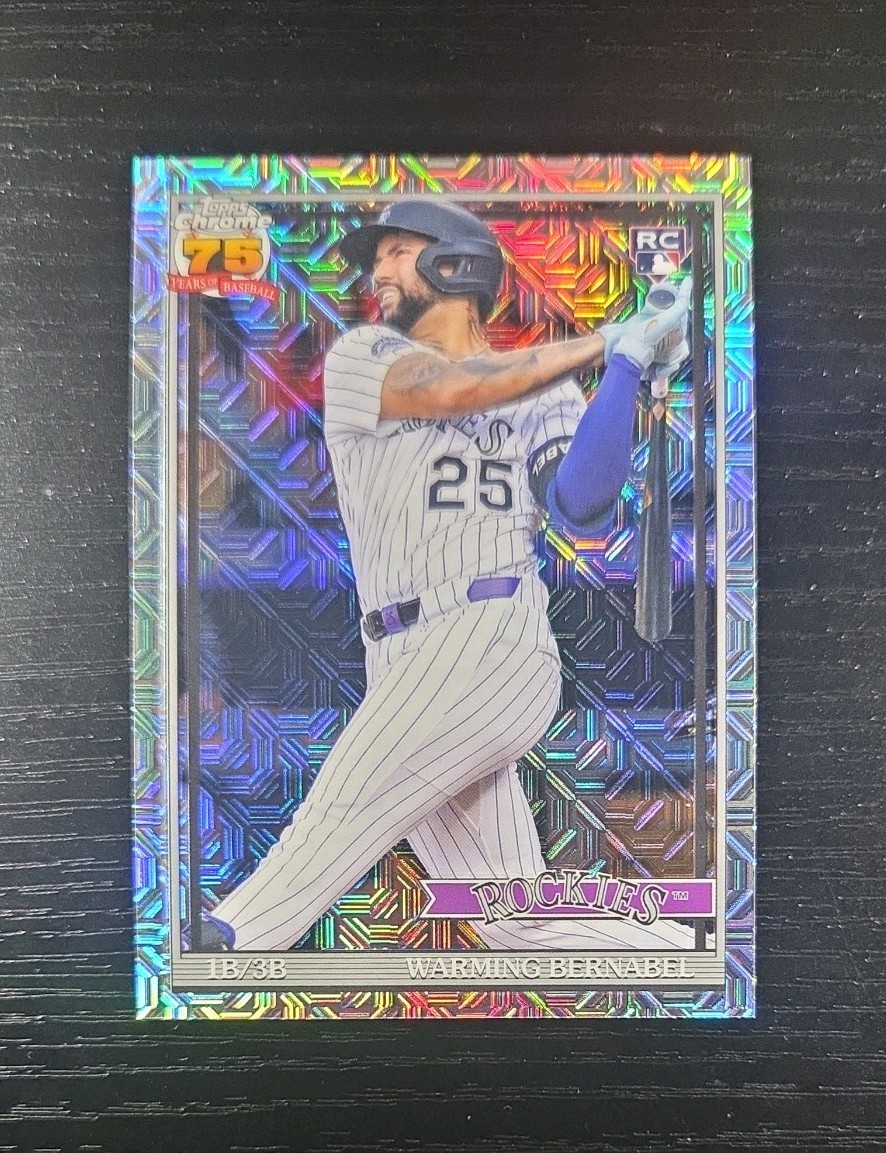 2026 Topps 1991 Topps Chrome Silver Pack Mojo Warming Bernabel #91C-21 (RC)