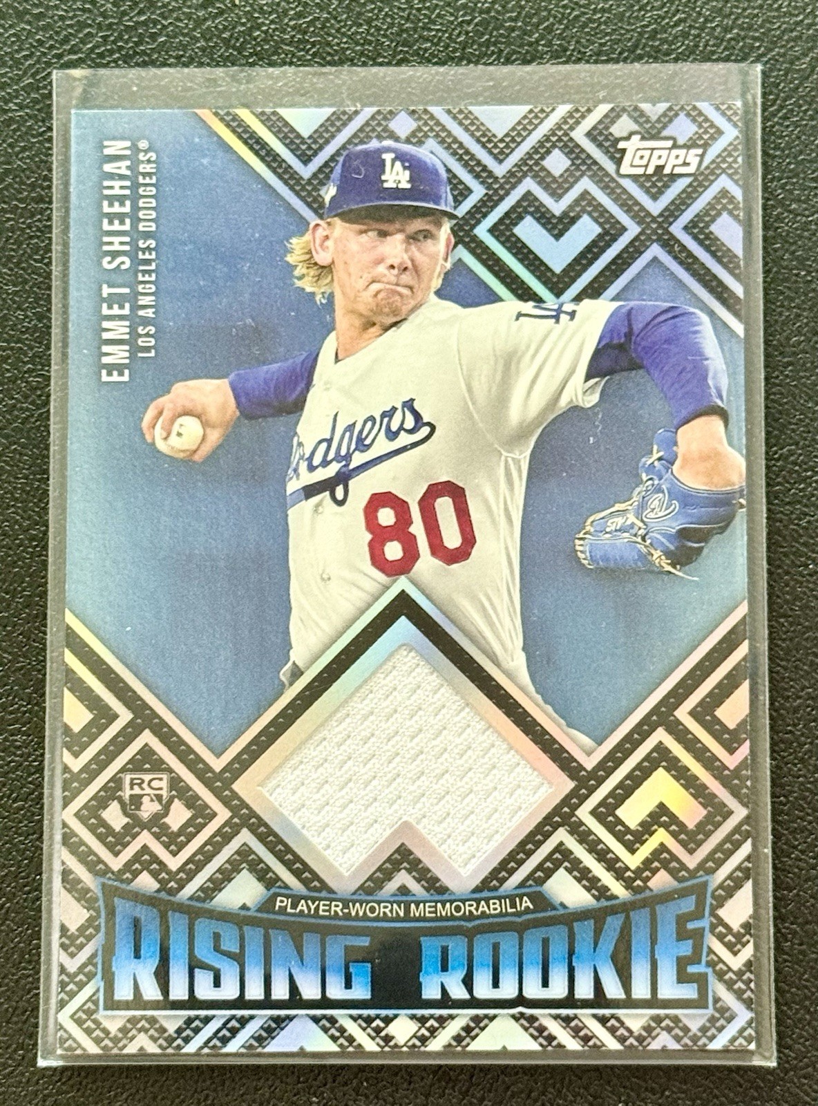 2024 Topps Update Series – Rising Rookie Relics Emmet Sheehan #RRR-ES (MEM, RC)
