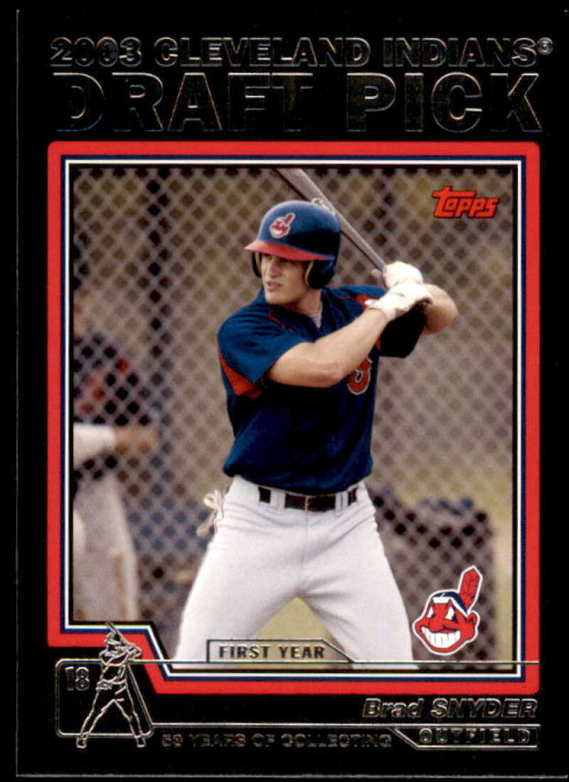 Brad Snyder Rookie Card 2004 Topps Black #681