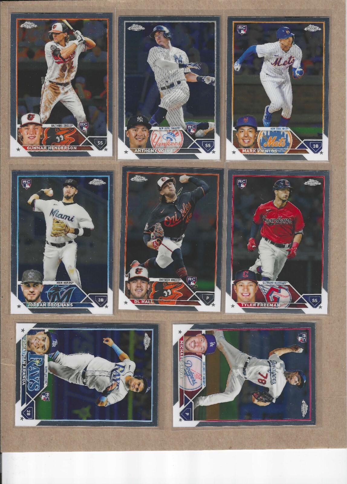 ⚾ 2023 Topps Chrome Base Rookies • YOU PICK SINGLES • Buy 4 and Get 40% OFF