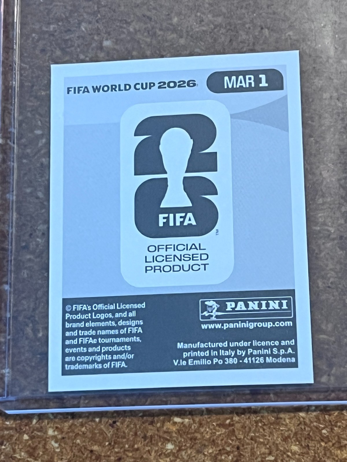 2026 Panini FIFA World Cup Soccer Sticker US Edition # MAR 1 Morocco Foil