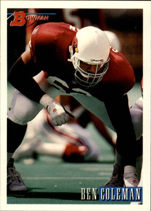1993 Bowman #105 Ben Coleman RC – FB