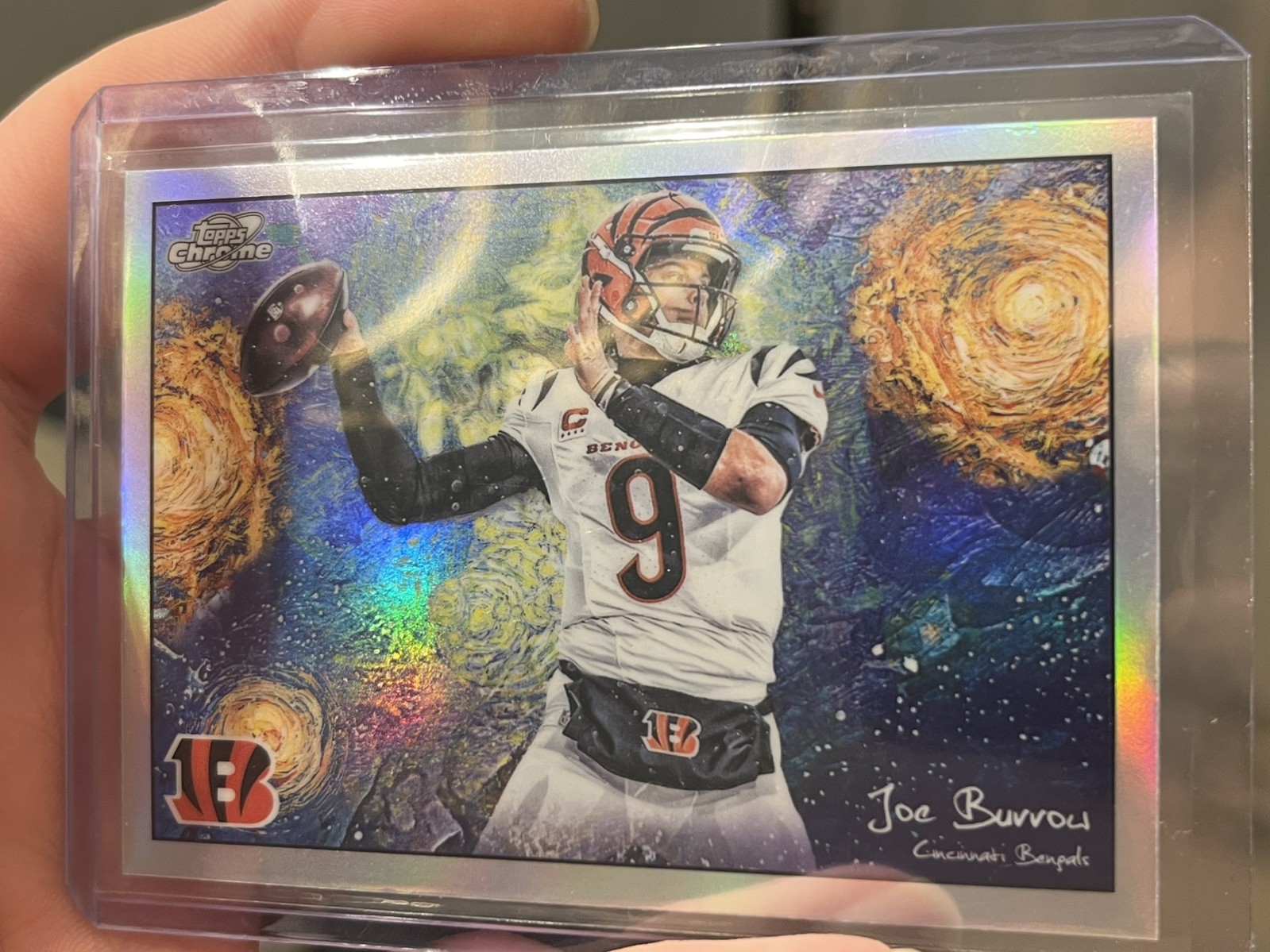 JOE BURROW 2025 Topps Chrome Cosmic STARRY NIGHT #STN-13 BENGALS