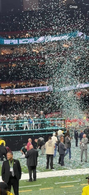 Super Bowl LIX EAGLES Confetti Authentic 40+ Pieces