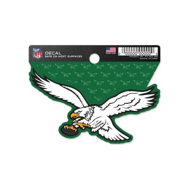 Philadelphia Eagles White Retro Logo – Clean Cut Vinyl Sticker Decal