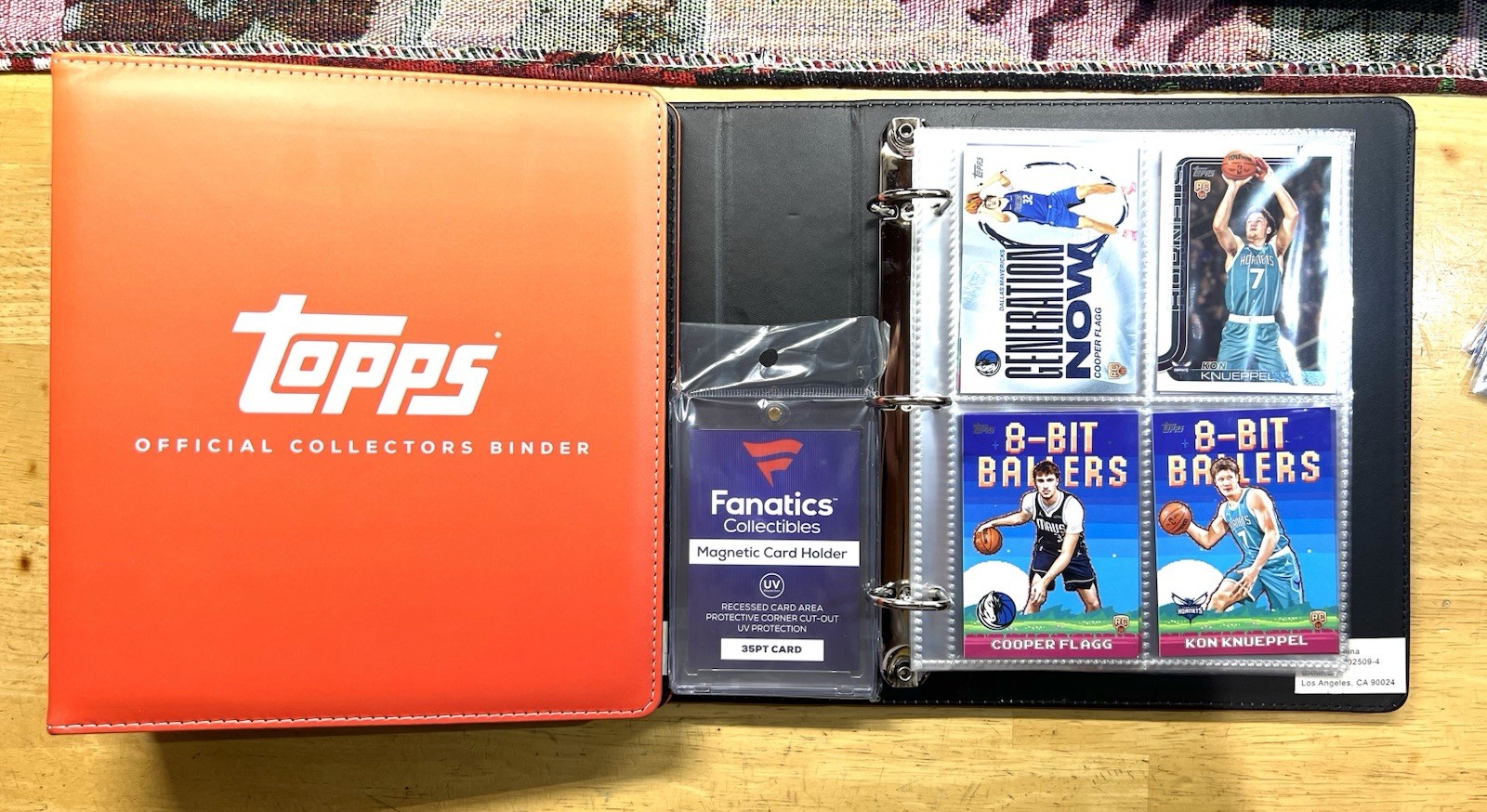 2025-2026 Topps Basketball Collector Kit Binder Rookie Bundle Cooper Flagg
