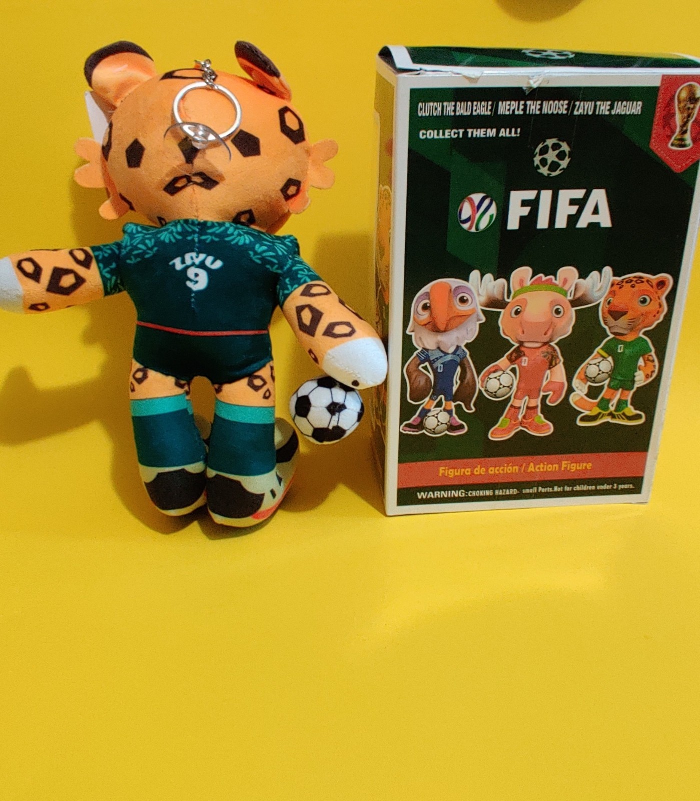 FIFA Soccer Jaguar Mascot- Plush Action Figure Toy Lot