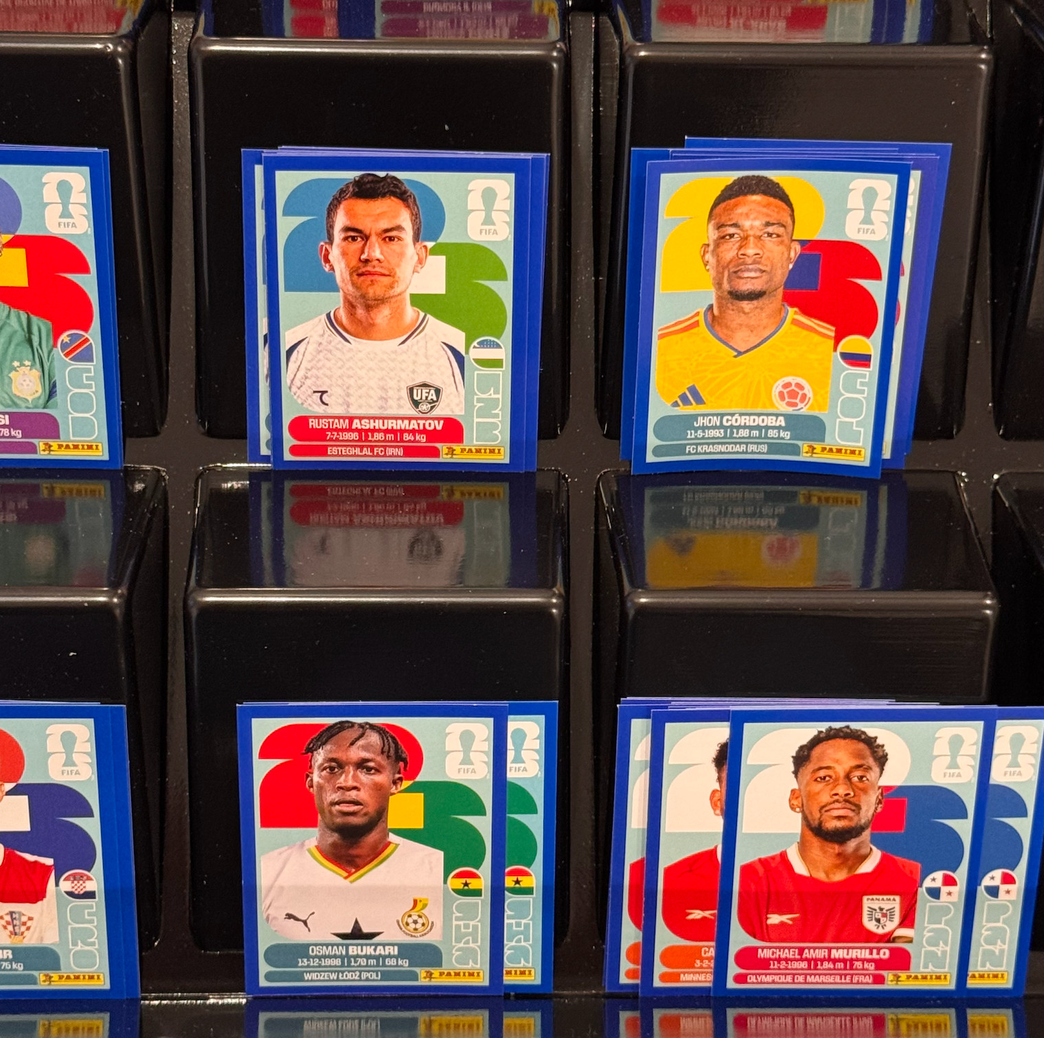 2026 Panini FIFA World Cup Sticker Blue Parallel Complete Lot Group J K L