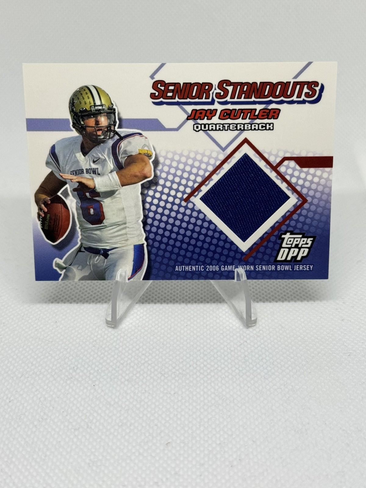 2006 Topps DPP Senior Standouts Jay Cutler Jersey Rookie