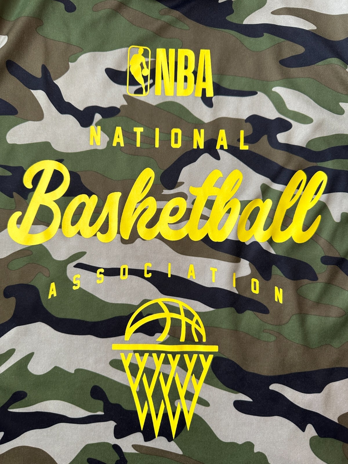 NBA Basketball Sleeveless Polyester Camo Basketball Shirt Mens Medium
