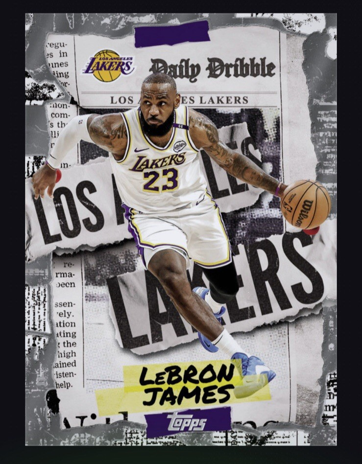 2025-26 TOPPS NBA – Daily Dribble Silver DD- LEBRON JAMES (TOPPS NBA DigitaICard