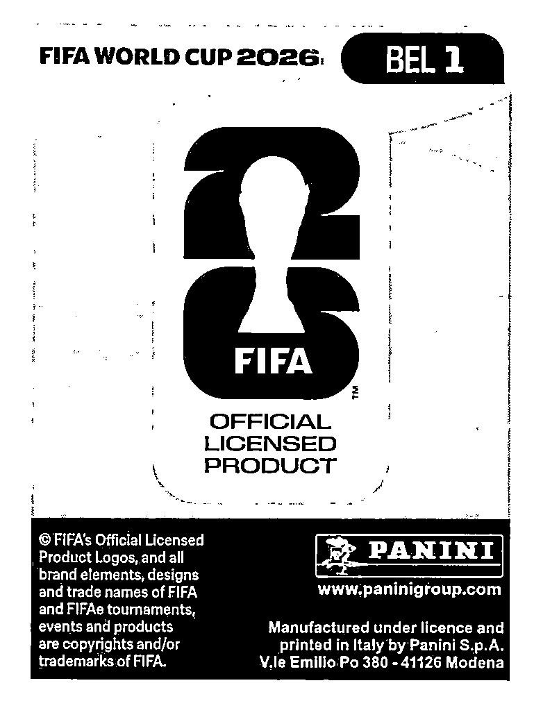 2026 Panini FIFA World Cup Stickers #BEL1 Belgium Emblem Foil SO37