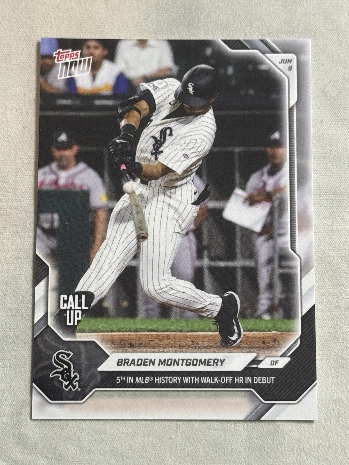 2026 Topps Now Call Up Debut Braden Montgomery #311 White Sox