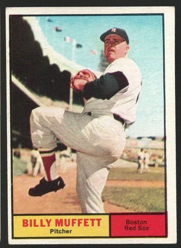 1961 Topps Billy Muffett #16 Boston Red Sox free shipping
