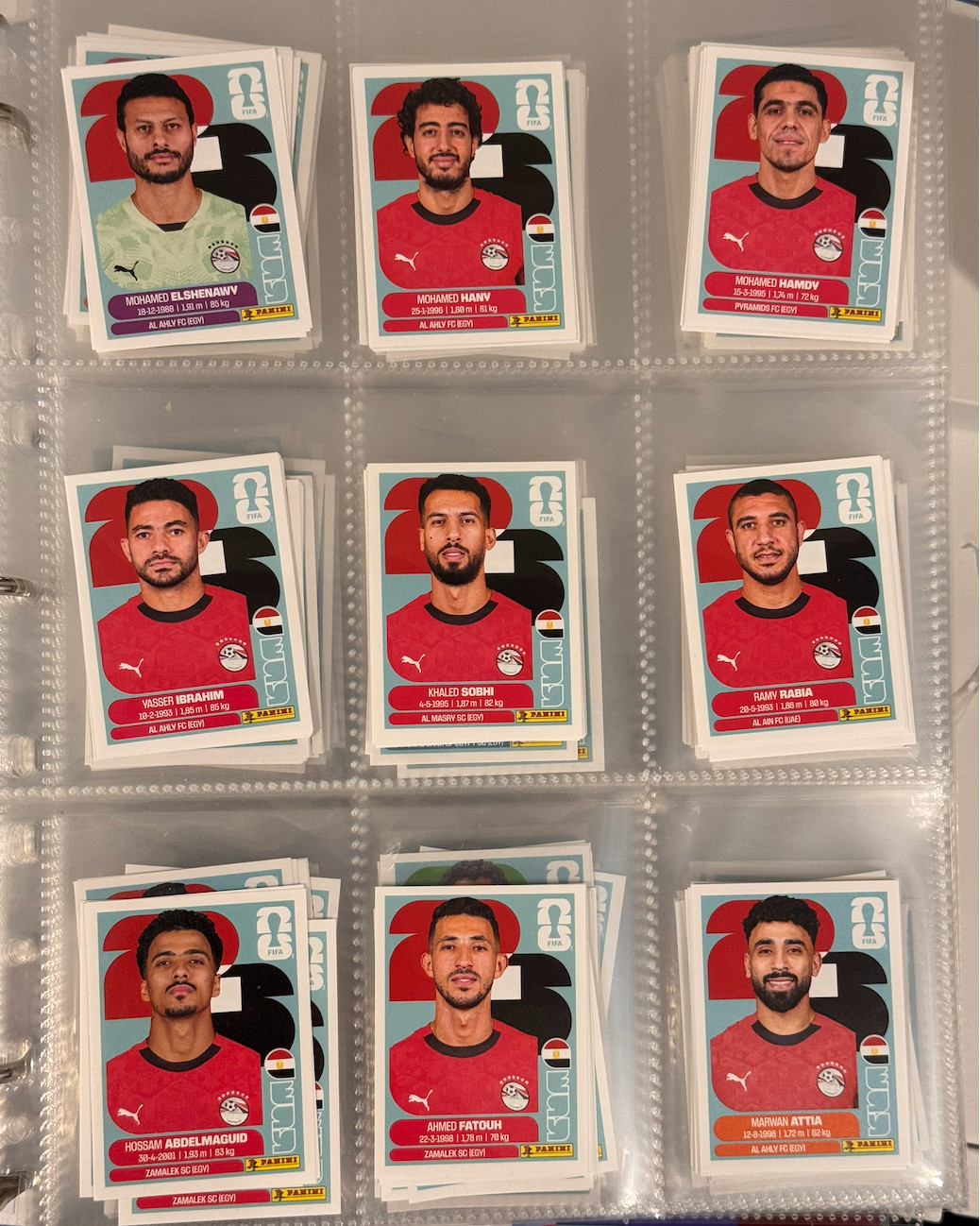 2026 Panini FIFA World Cup Sticker Collection Complete Lot Builder Group G H I