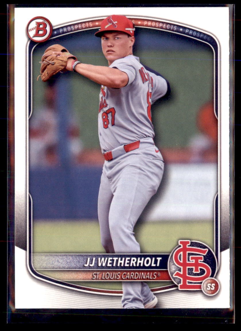 2025 Bowman Draft Paper JJ Wetherholt Cardinals BD-145 5 card lot