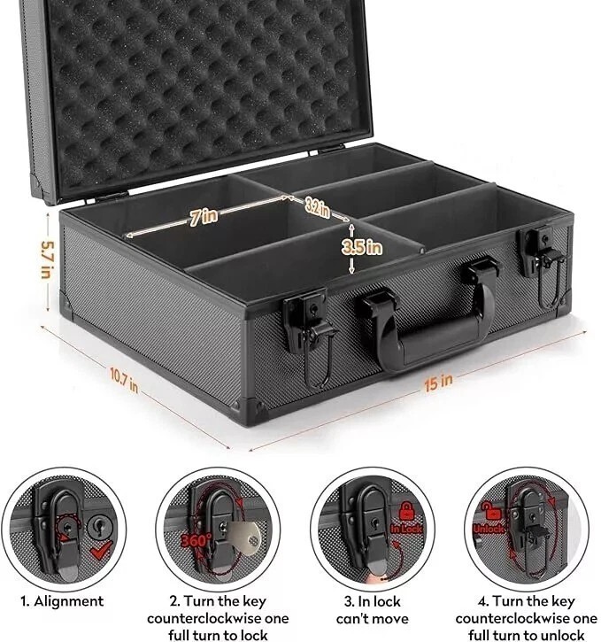600+ Hard Case For Toploader 3”x4” 35pt Sports Card Storage Box Holds w/ US