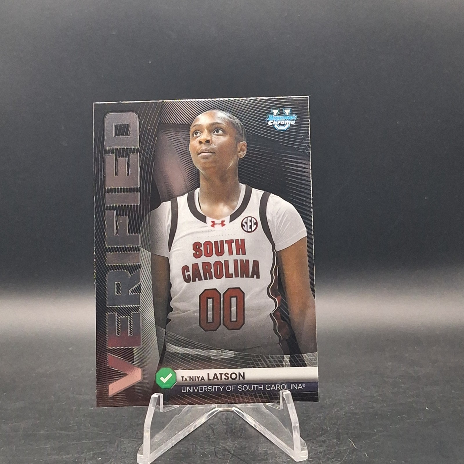 2025-26 Bowman Basketball – Ta’Niya Latson – Chrome Verified – #BV-18 – USC