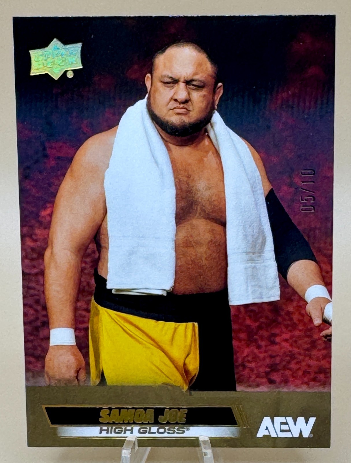 2026 Upper Deck AEW HIGH GLOSS Base Parallel #48 SAMOA JOE #’d 05/10