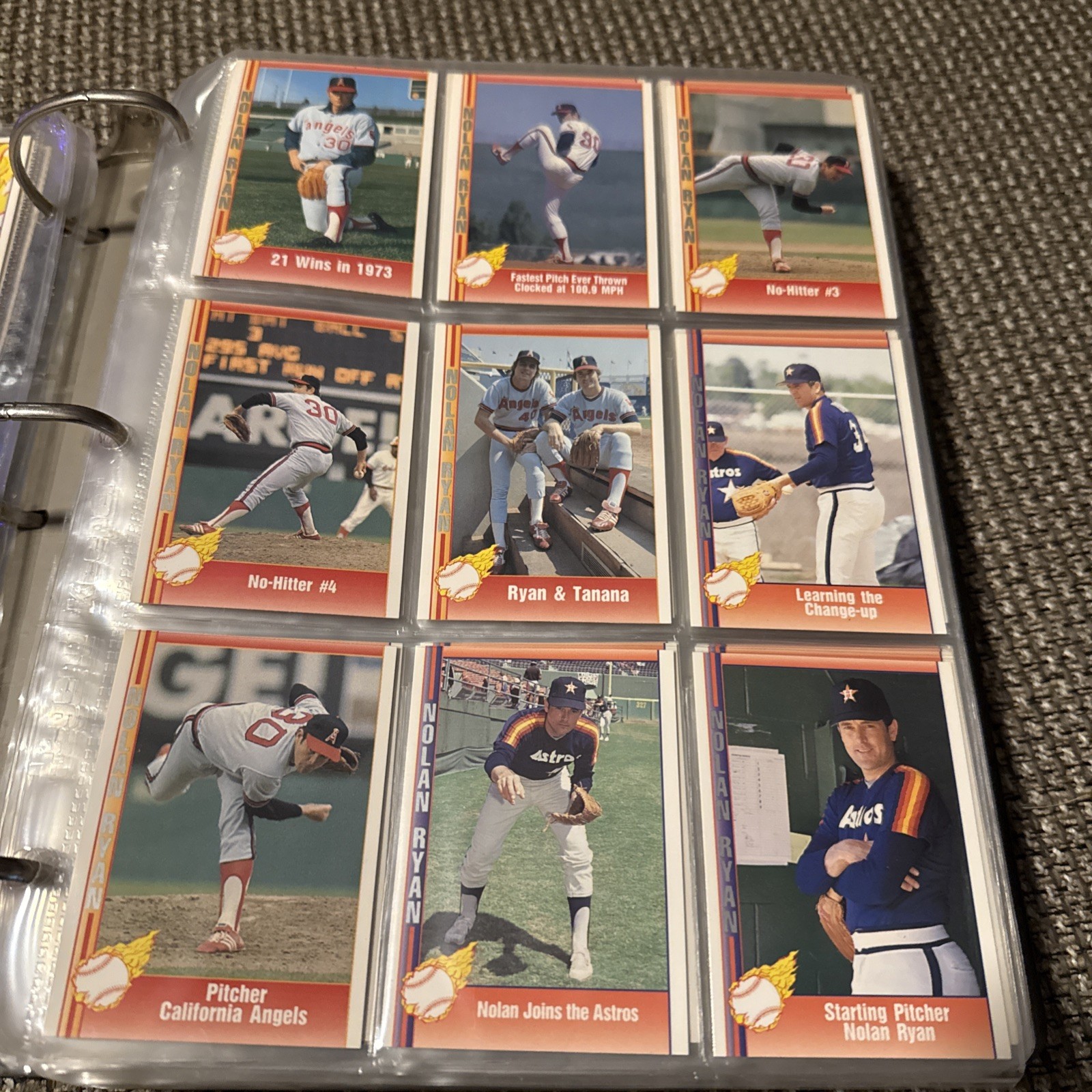 1991-92 Pacific Ryan Texas Express Baseball -You Pick- Nolan Ryan MLB Cards