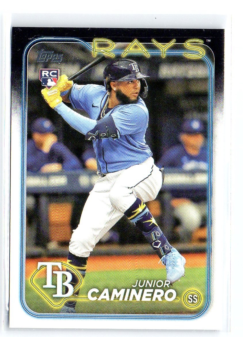 2024 Topps Series 2 Junior Caminero #628 Rookie RC Tampa Bay Rays