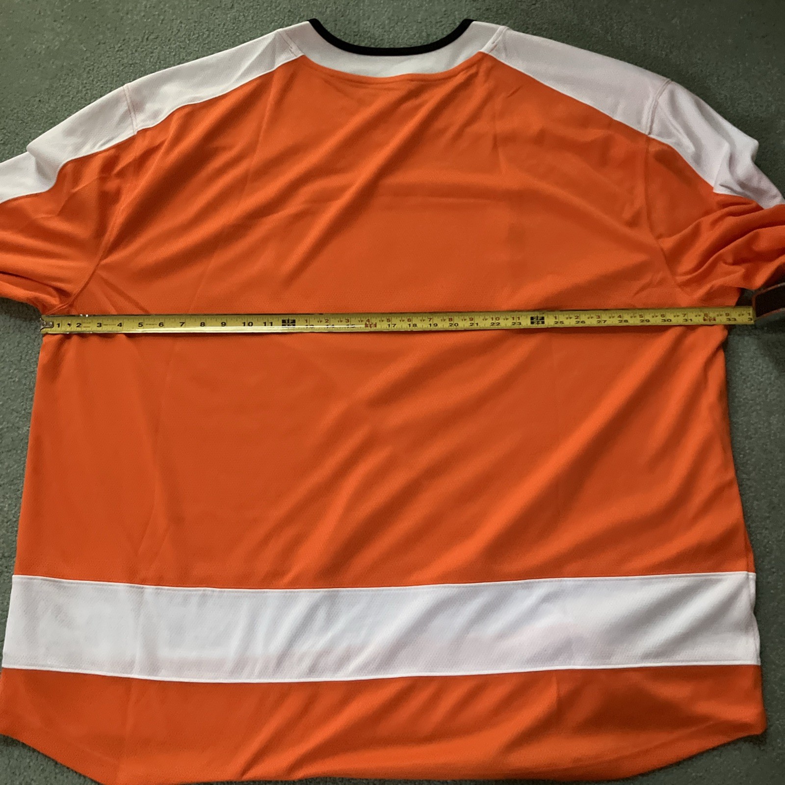 NWT Men’s Fanatics Philadelphia Flyers Orange White Breakaway Away Jersey 5XL