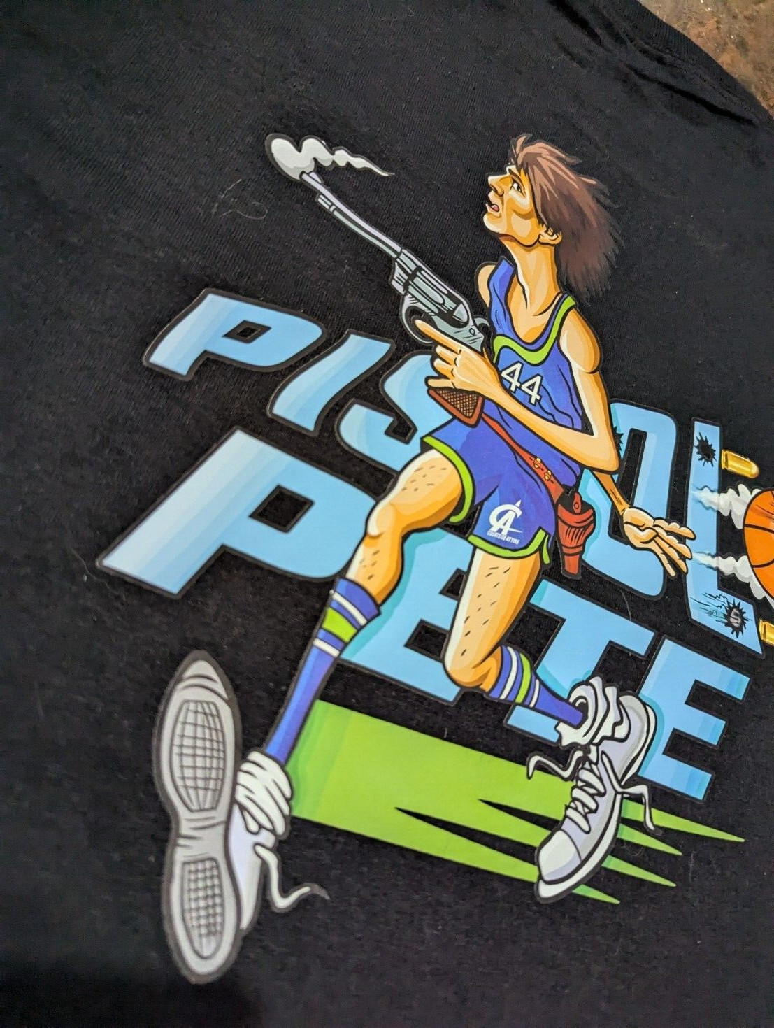 Pistol Pete Maravich Caricature Shirt Mens Unisex Adult