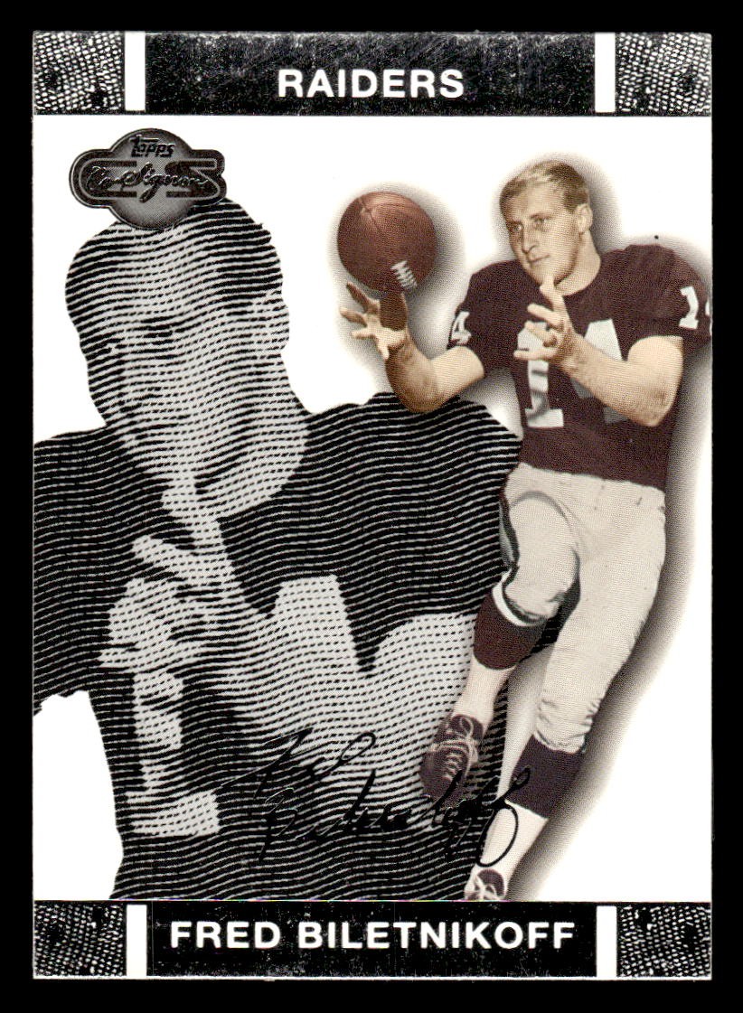 2007 Topps Co-Signers #49 Fred Biletnikoff