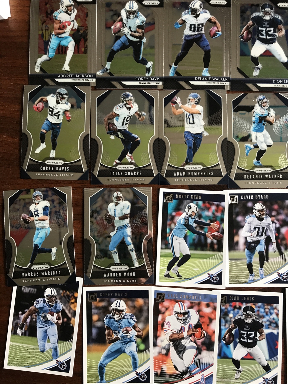 Tennessee Titans Card Lot Includes Henry, Tannehill, AJ Brown, Moon Option #1