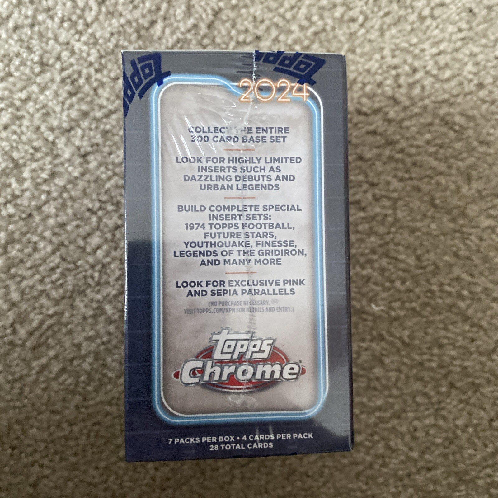 2024 TOPPS CHROME NFL FOOTBALL BLASTER VALUE BOX FACTORY SEALED In Stock