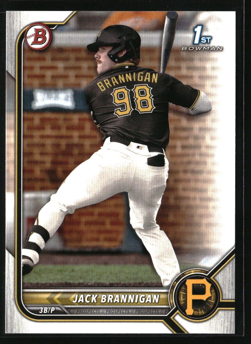 2022 Bowman Draft Jack Brannigan #BD-154 Pittsburgh Pirates