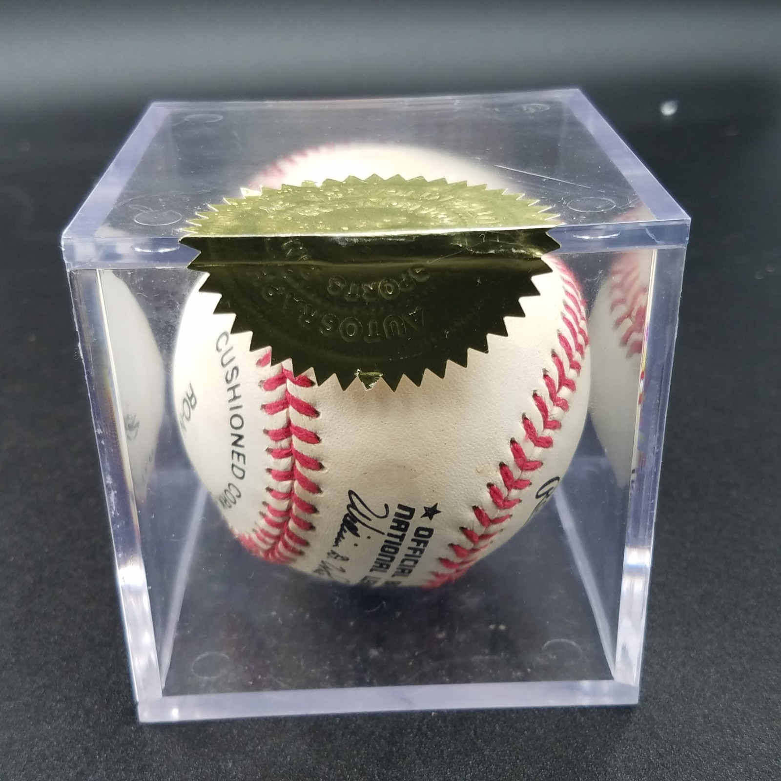 David Nied COA Braves Signed Rawlings Baseball Blue Pen Autograph Sweet Spot