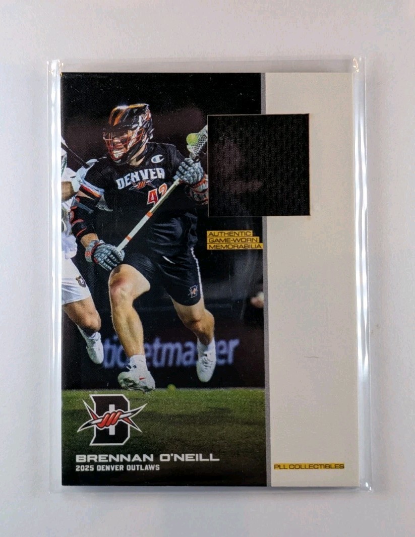 Brennan O’Neill 2025 Premier Lacrosse League Flagship PLL Jersey Relic Patch