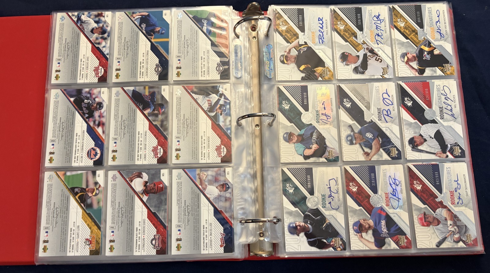 2006 SPx Set includes AUTOS & 3 Insert Sets in Pages & Binder Verlander RC AUTO