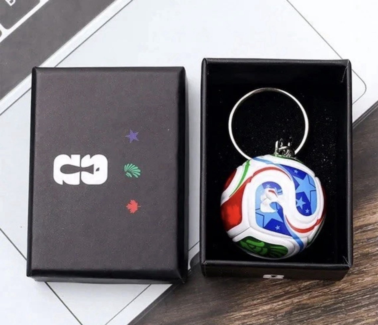 FIFA 2026 World Cup Mini Soccer Ball Keychain – FIFA Trionda – 1.5” Hard Ball