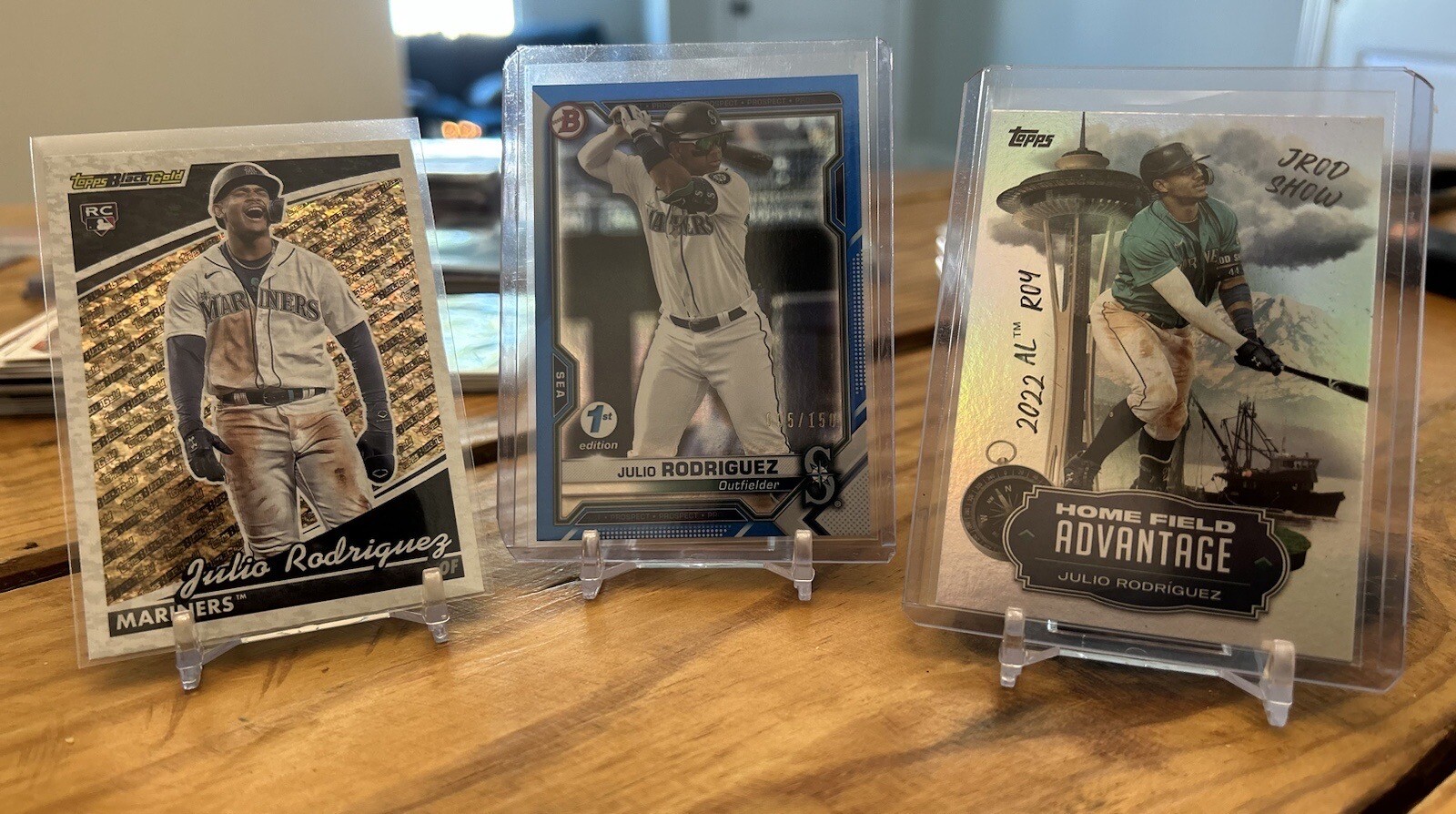 2021 Bowman 1st Edition Julio Rodriguez BFE-86 Blue Foil #/150 RC + 16 More!! 