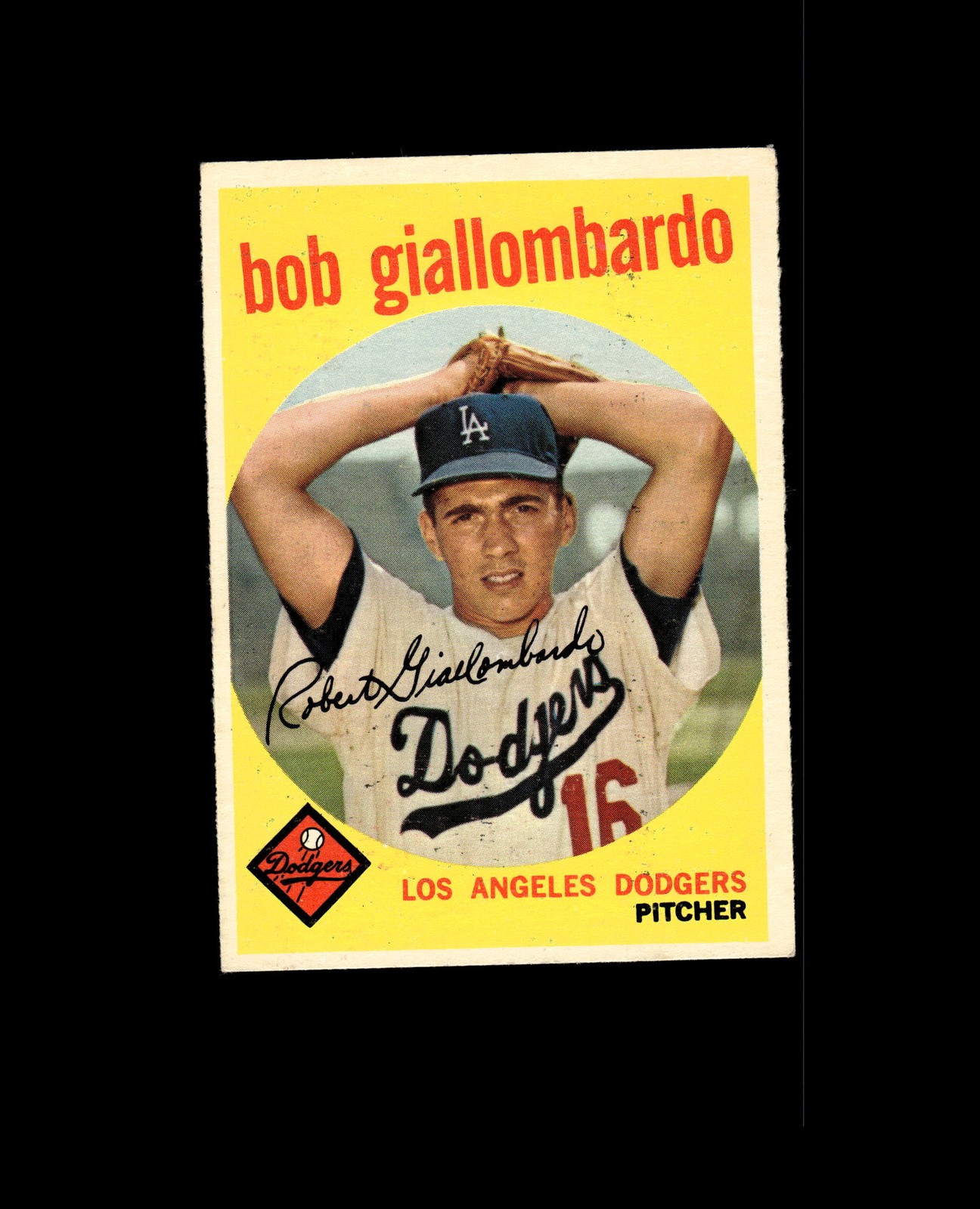 1959 Topps 321A Bob Giallombardo RC with Option Line EX-MT #D1,483207