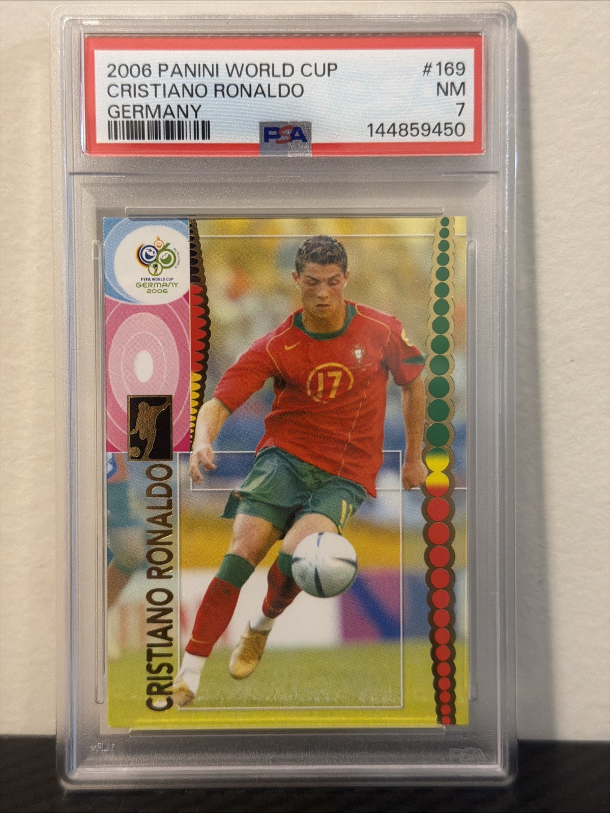 2006 Panini World Cup Germany Cristiano Ronaldo #169 PSA 7 MINT ROOKIE🇵🇹