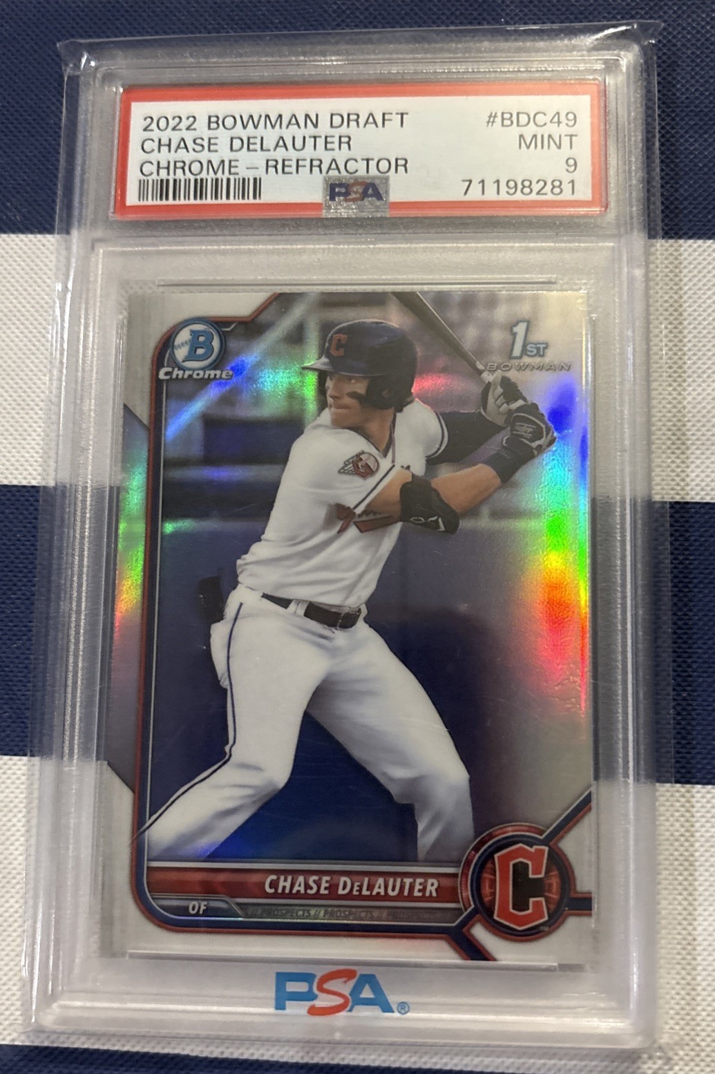 2022 Bowman Draft – Chrome Chase Delauter #BDC-49 Refractor (RC)