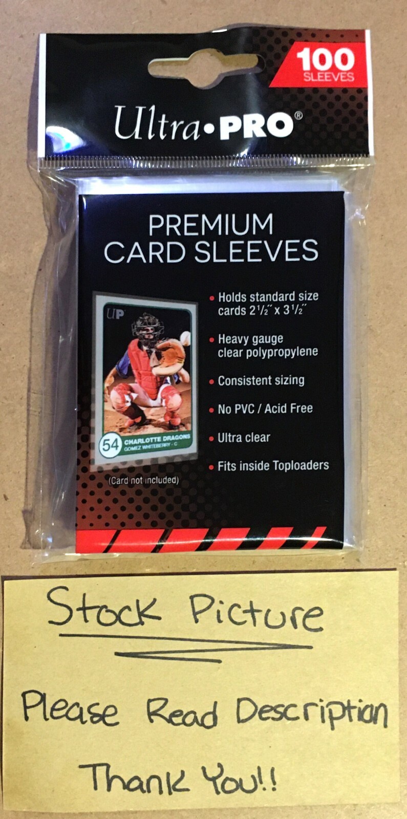 Ultra Pro Premium Card Sleeves **X20 Sleeves in each order** Not 100 Pack