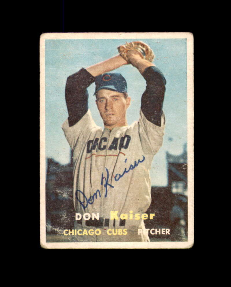 Don Kaiser Signed Original 1957 Topps Chicago Cubs Autograph
