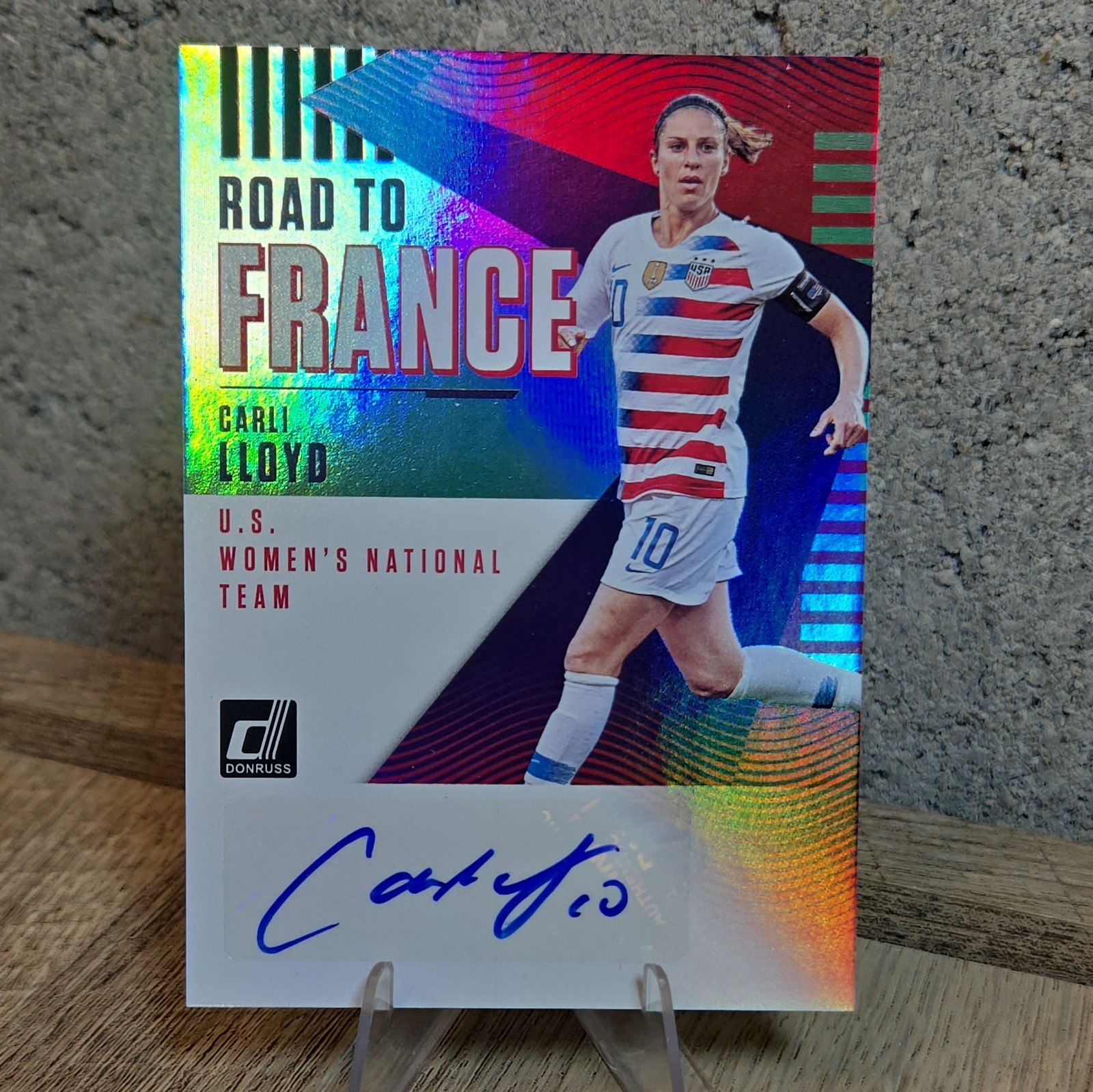 2018-19 Panini Donruss – Road to France Autographs #RF-CL Carli Lloyd Autograph