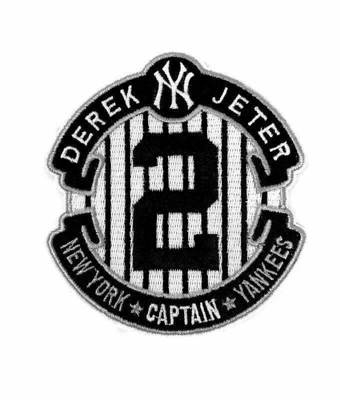 New York Yankees Derek Jeter #2 Jersey Iron on Patch 4″ x 3.5″