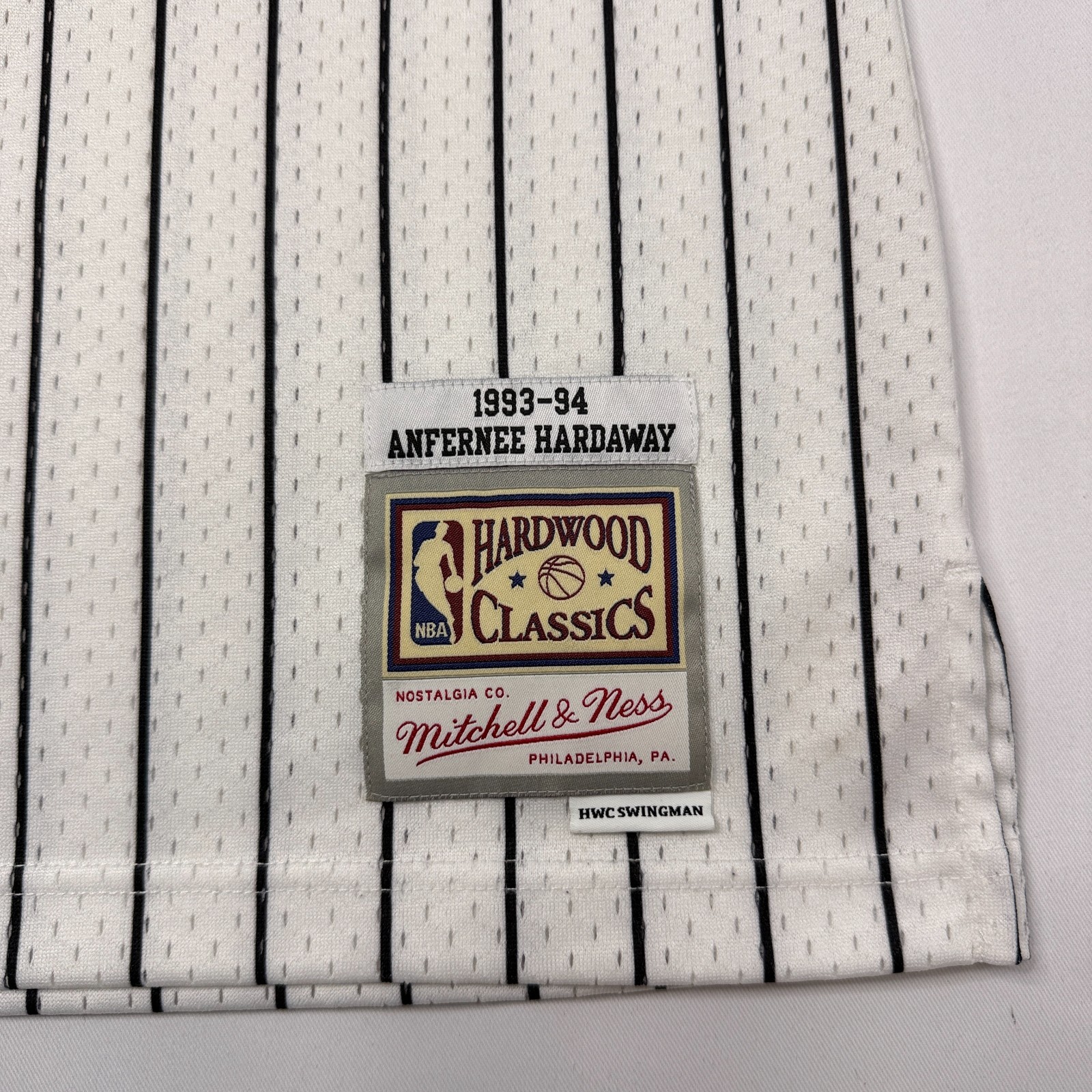 NBA Orlando Magic Jersey Mens Medium Penny Hardaway #1 Mitchell Ness Swingman